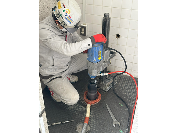 ダイヤモンドコア工事